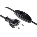 Orbitec Straight IEC C7 Plug to Unterminated Power Cord, 2m