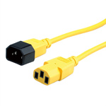 Roline Straight IEC C14 Plug to Straight IEC C13 Socket Power Cable, 800mm