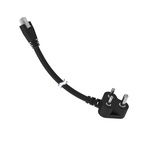 Banner Straight Molex Socket to Right Angle AC Plug Plug Power Cord, 1.8m