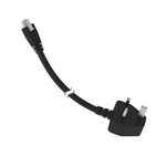 Banner Straight Molex Socket to Right Angle AC Plug Plug Power Cable, 1.83m