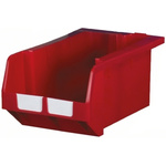 RS PRO PP Storage Bin Storage Bin, 246mm x 335mm, Red