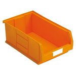RS PRO PP Storage Bin Storage Bin, 200mm x 315mm, Orange