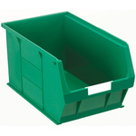 RS PRO PP Storage Bin Storage Bin, 181mm x 205mm, Green