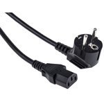 RS PRO IEC C13 Socket to CEE 7/7 Plug Power Cord, 10m