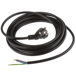 Kopp Unterminated Type F German Plug Power Cord, 5m