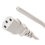 RS PRO IEC C13 Socket to Unterminated Socket Power Cord, 2m