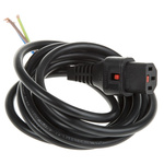 Schaffner IEC C13 Socket to Unterminated Power Cord
