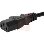 Schurter Straight IEC C13 Socket to Straight CEE 7/17 Plug Power Cord, 2.5m