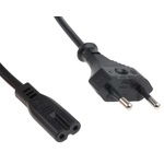 Phihong IEC C7 Socket to Type C Europlug Plug Power Cord, 1.8m