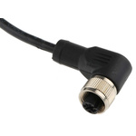 RS PRO Right Angle Female 4 way M12 to Unterminated Sensor Actuator Cable, 5m