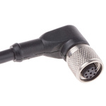RS PRO Right Angle Female 8 way M12 to Unterminated Sensor Actuator Cable, 5m