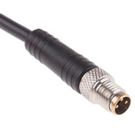 RS PRO Male 3 way M8 to Unterminated Sensor Actuator Cable, 2m