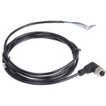 RS PRO Right Angle Female 4 way M12 to Unterminated Sensor Actuator Cable, 2m