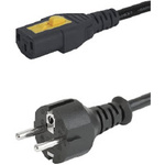 Schurter IEC C13 Socket to CEE 7/7 Plug Power Cord, 2m