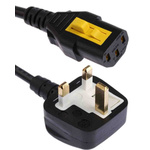 Schurter IEC C13 Socket to Type G UK Plug Power Cord, 2m