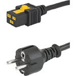 Schurter IEC C19 Socket to CEE 7/7 Plug Power Cord, 2m