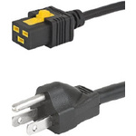 Schurter IEC C19 Socket to Type B US Plug Plug Power Cord
