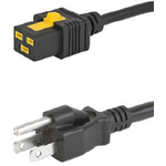 Schurter IEC C19 Socket to Type B Japanese Plug Power Cord, 2m