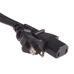 RS PRO IEC C17 Socket to Type A Japanese Plug Power Cord, 2m