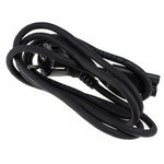 RS PRO IEC C15 Socket to CEE 7/7 Plug Power Cord, 2m