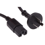 RS PRO IEC C15 Socket to Type I Chinese Plug Power Cord, 2m