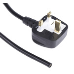 RS PRO Unterminated Type G UK Plug Power Cord, 3m