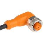 ifm electronic Right Angle Female 4 way M12 to Unterminated Sensor Actuator Cable, 10m