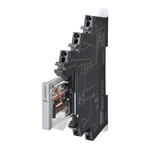 Omron, 230V ac Coil Non-Latching Relay SPDT, 50mA Switching Current DIN Rail,  Single Pole