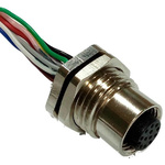 RS PRO Straight Female 12 way M12 to Unterminated Sensor Actuator Cable, 100mm