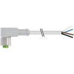 RS PRO Right Angle Female 8 way M12 to Unterminated Sensor Actuator Cable, 2m