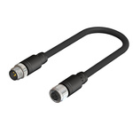 RS PRO Straight Female 5 way M12 to Straight Male 5 way M12 Sensor Actuator Cable, 5m