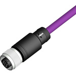 RS PRO Straight Female 5 way M12 to Straight Female Unterminated Sensor Actuator Cable, 10m