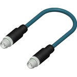 RS PRO Straight Male 8 way M12 to Straight Male M12 Sensor Actuator Cable, 10m