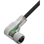 RS PRO Right Angle Female 4 way M12 to Unterminated Sensor Actuator Cable, 2m