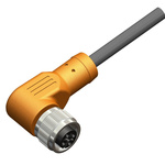 RS PRO Right Angle Female 4 way M12 to Unterminated Sensor Actuator Cable, 5m