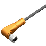 RS PRO Right Angle Female 4 way M12 to Unterminated Sensor Actuator Cable, 10m