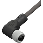 RS PRO Right Angle Female 4 way M12 to Unterminated Sensor Actuator Cable, 10m