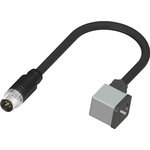 RS PRO Straight Male 3 way M12 to DIN 43650 Form A Sensor Actuator Cable, 1m
