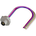 RS PRO Straight Male 8 way M12 to Unterminated Sensor Actuator Cable, 500mm