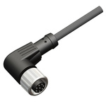 RS PRO Right Angle Female M12 to Unterminated Sensor Actuator Cable, 2m