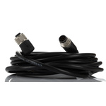 RS PRO Right Angle Female M12 to Male M12 Sensor Actuator Cable, 5m