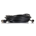 RS PRO Right Angle Female M12 to Male M12 Sensor Actuator Cable, 10m