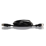RS PRO Straight Female M12 to Straight Male M12 Sensor Actuator Cable, 2m