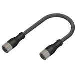 RS PRO Straight Female M12 to Straight Female M12 Sensor Actuator Cable, 5m