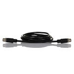 RS PRO Straight Male M12 to Straight Male M12 Sensor Actuator Cable, 2m