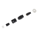 Hirose Solder Miniature Connector, 6 Contacts, Cable Mount, IP67, IP68