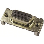 Harting D-Sub 15 Way SMT D-sub Connector Socket, 2.74mm Pitch, with M3 Threaded Inserts