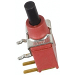 C & K Single Pole Double Throw (SPDT) Momentary Miniature Push Button Switch, IP57, Through Hole