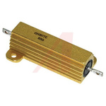 Ohmite 850 Series Anodized Aluminium, Metal Axial, Solder Wire Wound Panel Mount Resistor, 1kΩ ±1% 50W