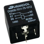 Durakool, 12V dc Coil Non-Latching Relay SPDT, 60A Switching Current PCB Mount,  Single Pole
